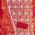 ethnic motifs embroidered organza unstitched dress material