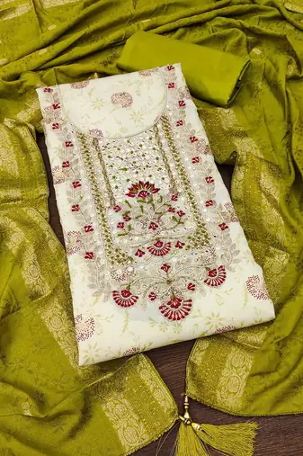  cotton unstitched dress material