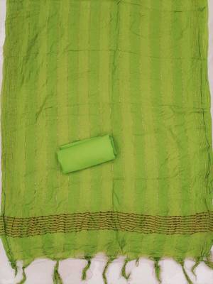 woven design chanderi silk unstitched dress material 4