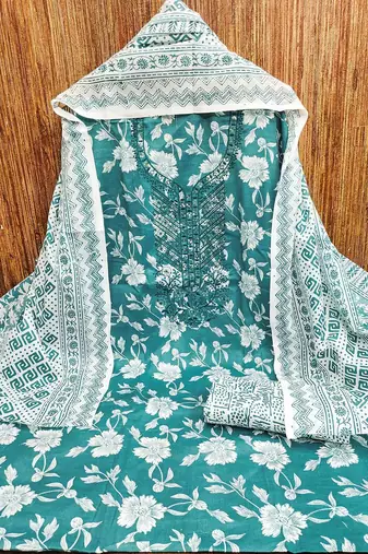 printed unstitched dress material