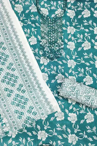 printed unstitched dress material