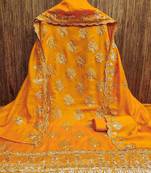embroidered unstitched dress material