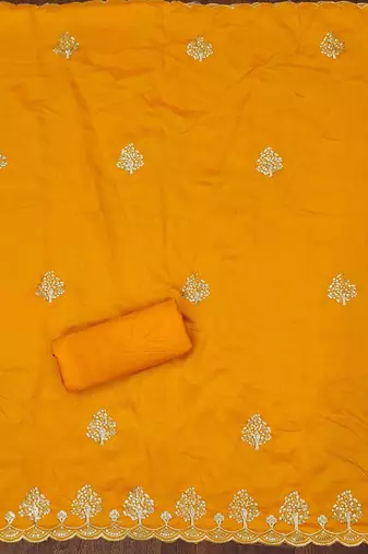 embroidered unstitched dress material
