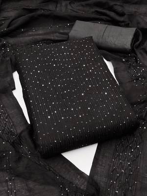 embroidered unstitched dress material 1