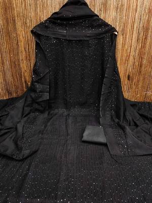 embroidered unstitched dress material 4