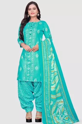floral printed unstitched dress material