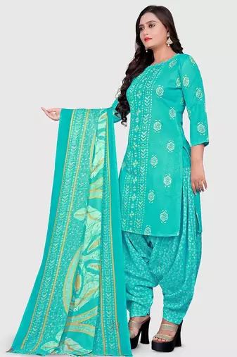 floral printed unstitched dress material