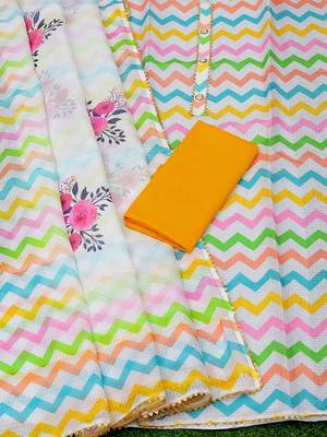 printed cotton unstitched dress material 4