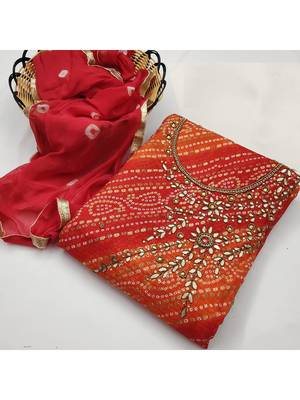 printed unstitched dress material 1