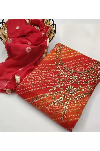 printed unstitched dress material