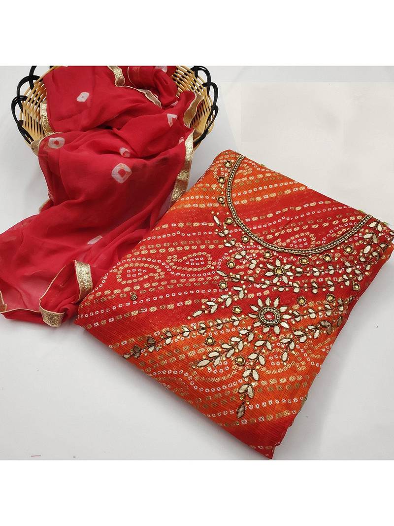 printed unstitched dress material