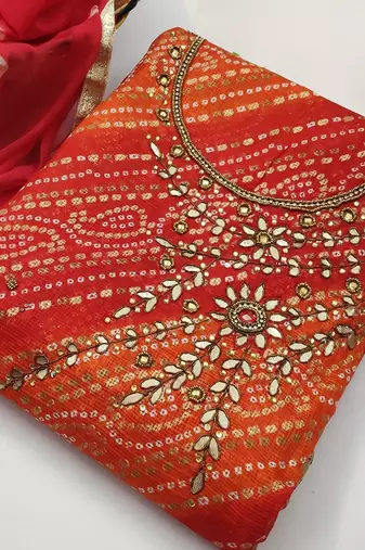 printed unstitched dress material