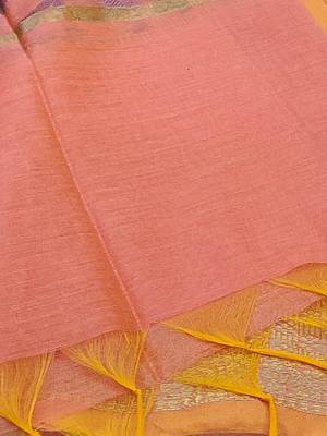woven design unstitched dress material with gotta patti 5