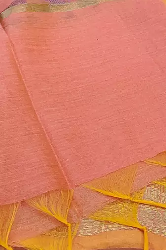 woven design unstitched dress material with gotta patti