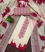 floral printed unstitched dress material