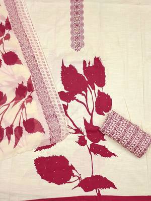 floral printed unstitched dress material 3