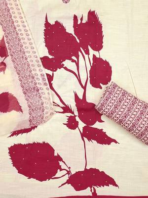 floral printed unstitched dress material 4