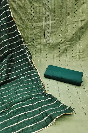 embroidered unstitched dress material