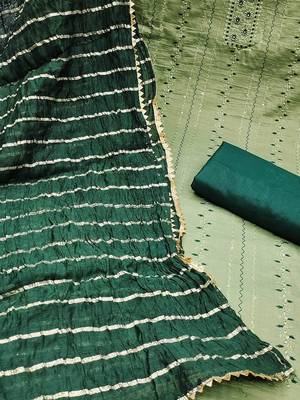 embroidered unstitched dress material 4