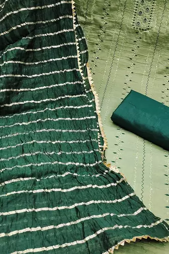 embroidered unstitched dress material