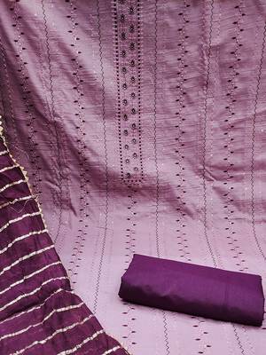 ethnic motifs embroidered unstitched dress material 4