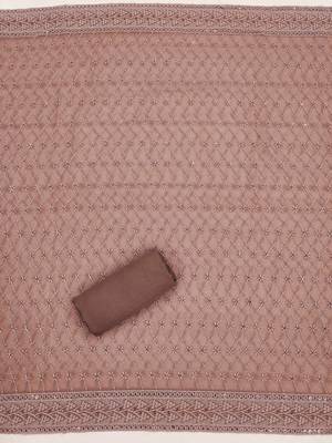geometric embroidered sequinned unstitched dress material 5