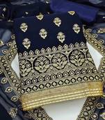 embroidered unstitched dress material