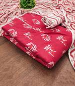 floral printed cotton unstitched dress material