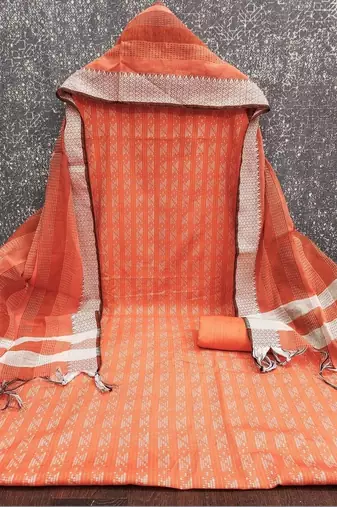 printed cotton unstitched dress material