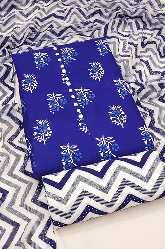 ethnic motifs printed unstitched dress material