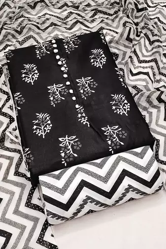 floral printed unstitched dress material