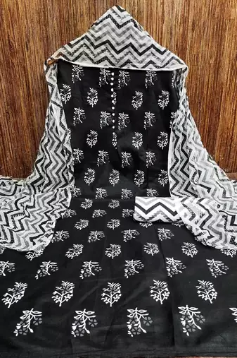 floral printed unstitched dress material