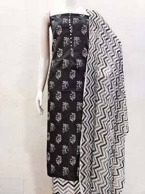 floral printed unstitched dress material 4