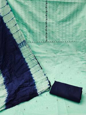 embroidered unstitched dress material 3