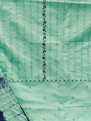 embroidered unstitched dress material 4