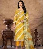 leheriya embellished unstitched dress material