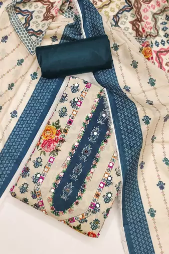 printed unstitched dress material