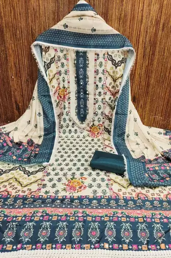 printed unstitched dress material