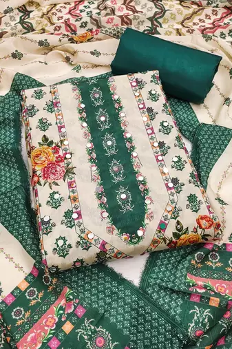 printed unstitched dress material
