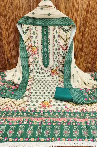 printed unstitched dress material
