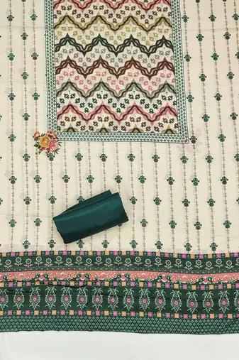 printed unstitched dress material