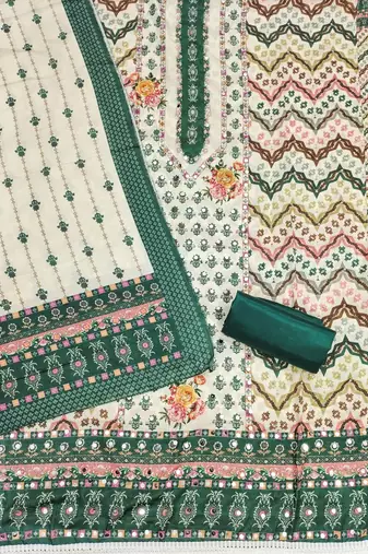 printed unstitched dress material