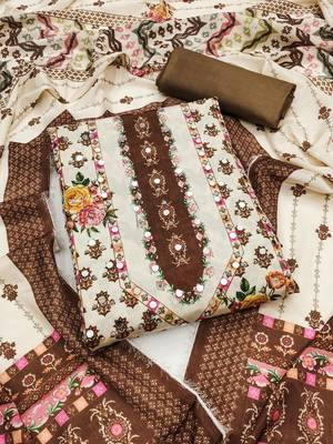 printed unstitched dress material 2