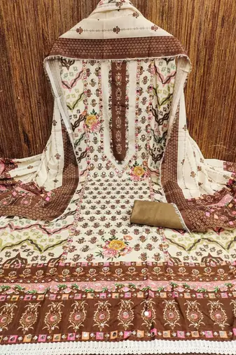 printed unstitched dress material