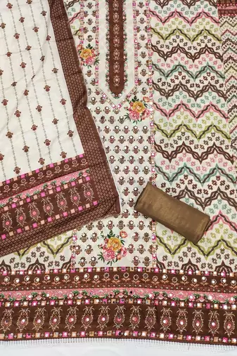 printed unstitched dress material