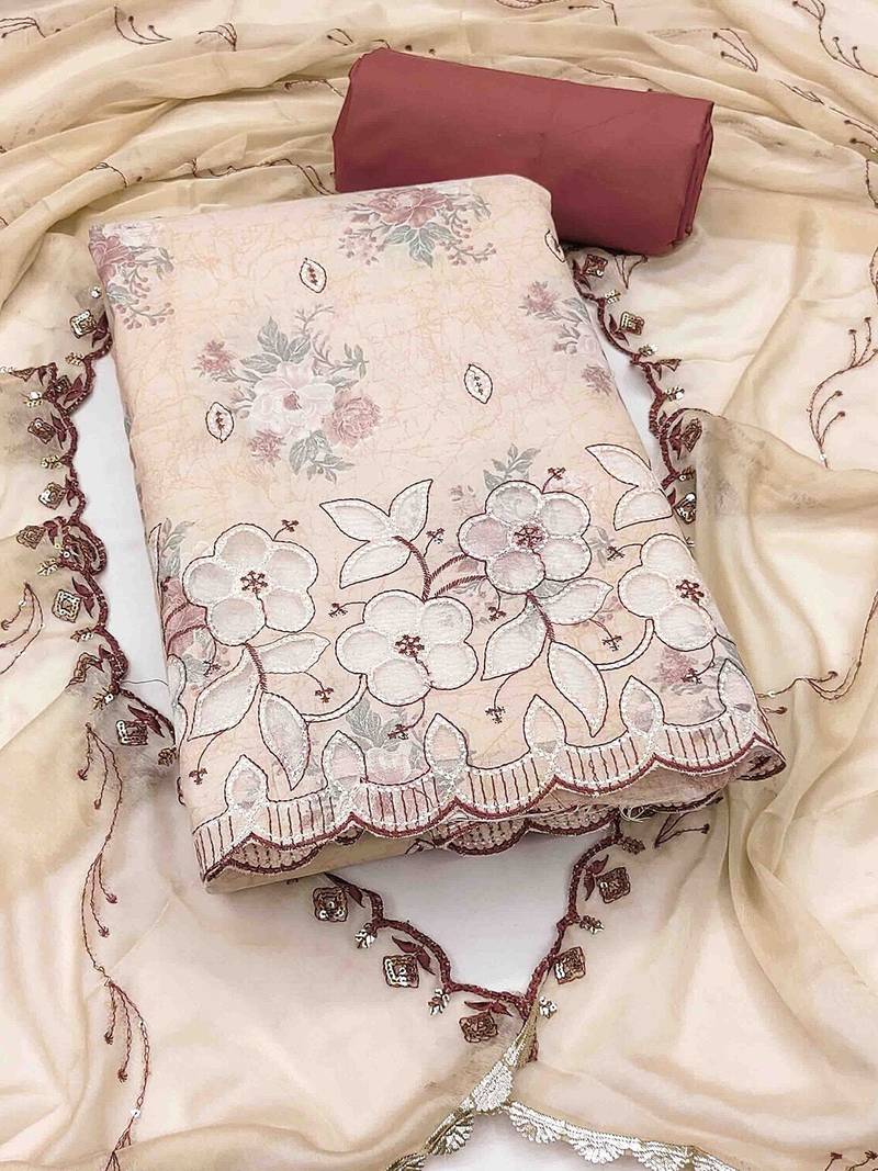 printed unstitched dress material