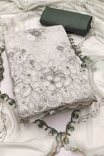 printed unstitched dress material