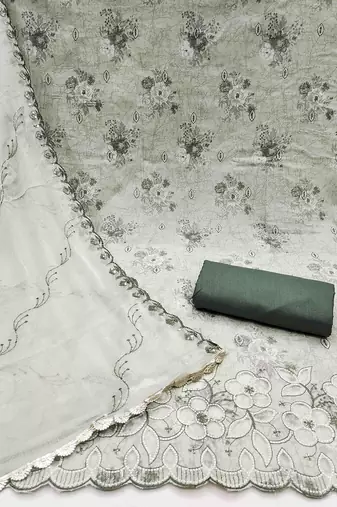 printed unstitched dress material