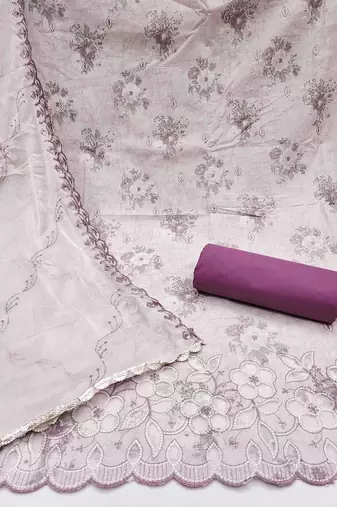 printed unstitched dress material