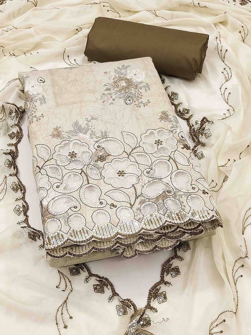 printed unstitched dress material